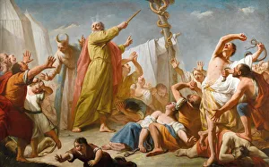 Venetian School Prints: Moses and the Brazen Serpent, ca 1770. Creator: Angeli, Giuseppe (1712-1798)