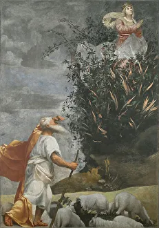 Bresciarenaissance Prints: Moses and the burning bush at Horeb