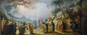 Elders Prints: Moses Choosing the seventy Elders, 1736-1737. Creator: Jacob de Wit