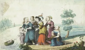 Geesie Ter Burch Prints: Moses is found, 1655. Creator: Gesina ter Borch