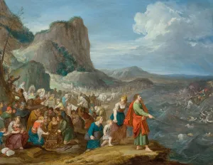 Red Sea Prints: Moses parting the waters of the Red Sea
