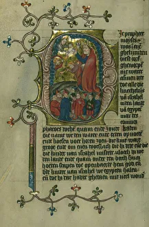 Encyclopedia Prints: Moses Receives the Ten Commandments, 1400-1404. Creator: Unknown