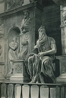 Simoni Prints: Moses, sculpture by Michelangelo in the Church of San Pietro in Vincoli