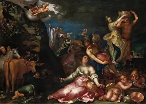 Water Supply Prints: Moses Striking the Rock, 1611. Creator: Abraham Bloemaert