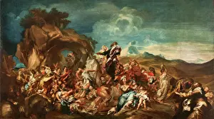 Moses Prints: Moses striking the Rock, End of 17th-Early 18th century