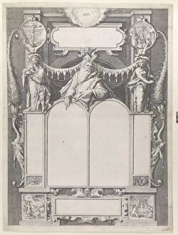 Ten Commandments Collection: Moses with the Tables of the Law. Creator: Workshop of Jacques de Gheyn II