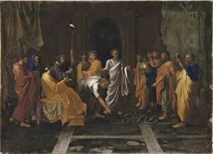 Poussin Gallery: Moses turning Aarons rod into a snake