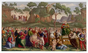 Mosess Testament and Death, 1481-1482 (1870). Artist: Franz Kellerhoven Mosess Testament and Death, 1481-1482 (1870). Artist: Franz Kellerhoven
