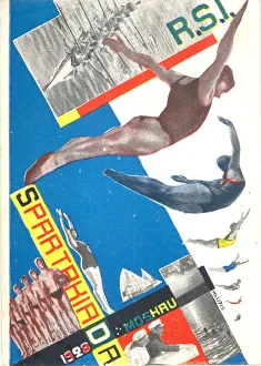 Moskau Spartakiada, 1928, 1928. Artist: Klutsis, Gustav (1895-1938)