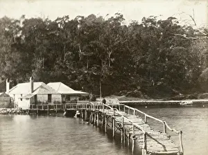 Foot Bridge Prints: Mosman Bay, c1880. Creator: Unknown