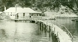 Foot Bridge Prints: Mosman Bay, c1900. Creator: Unknown