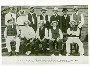 Cricket Prints: Mosman bowlers, c1905. Creator: Unknown