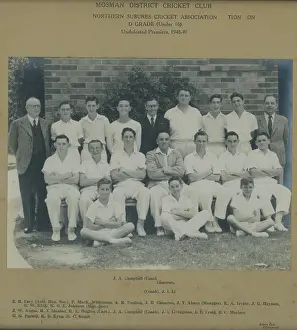 Cricket Prints: Mosman District Cricket Club. Creator: Unknown