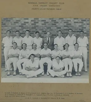 Cricket Prints: Mosman Dustrict Cricket Club. Creator: Unknown