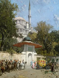 Constantinople Gallery: A Mosque, 1872. Creator: Alberto Pasini