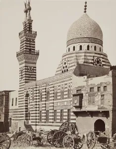 Cairo Prints: Mosque of Emir Ackbar, Cairo, 19th century. Creator: Anon