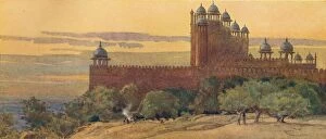 Uttar Pradesh Gallery: The Mosque and Gate of Victory, Fatehpur Sikri, c1880 (1905). Artist: Alexander Henry Hallam Murray