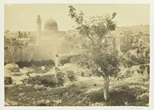 Jerusalem Israel Gallery: The Mosque of Omar, Jerusalem, 1857. Creator: Francis Frith