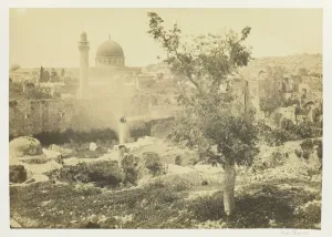 F Frith Co Prints: The Mosque of Omar, Jerusalem, 1857. Creator: Francis Frith