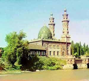 Mosque Collection: Mosque in Vladikavkaz, between 1905 and 1915. Creator: Sergey Mikhaylovich Prokudin-Gorsky