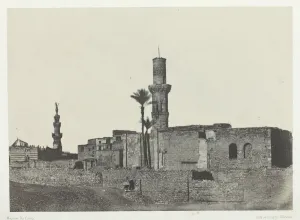 Du Camp Maxime Prints: Mosquee pres de Bab-el-Saida, Le Kaire, 1849 / 51, printed 1852