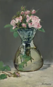 Purity Prints: Moss Roses In A Vase, 1882. Creator: Edouard Manet