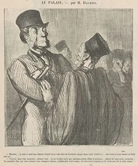 Encounter Prints: Mossieu... je suis ce mari aux dépens duquel, 19th century. Creator: Honore Daumier
