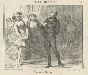 Mossieu la directeur, 19th century. Creator: Honore Daumier
