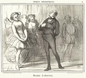 Producer Prints: Mossieu le directeur, 1856. Creator: Honore Daumier