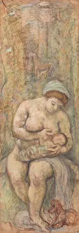 Pastel On Cardboard Collection: Mother, 1917. Creator: Genin, Robert (1884-1941)