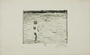 Mother Bathing, 1894. Creator: Anders Leonard Zorn