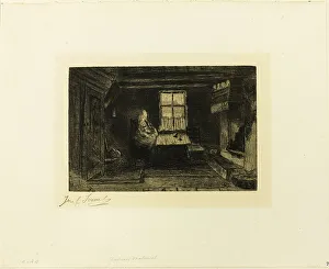 Israels Josef Prints: The Mother, c. 1890. Creator: Jozef Israels