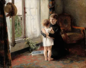Schjerfbeck Collection: Mother and Child, 1886. Creator: Schjerfbeck, Helene (1862-1946)