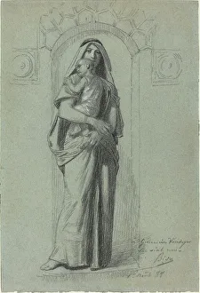 Heightened Prints: Mother and Child, 1888. Creator: Alexandre Bida
