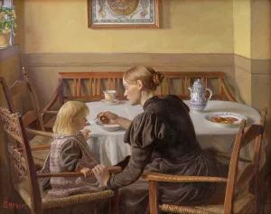 Biscuit Prints: Mother and Child, 1898-1899. Creator: Fritz Syberg