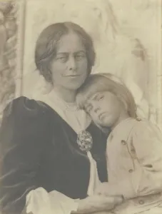 Maternal Prints: Mother and child, 1905. Creator: Eva Watson-Schutze