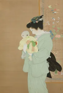 Tenderness Prints: Mother and Child, 1934. Creator: Shoen, Uemura (1875-1949)