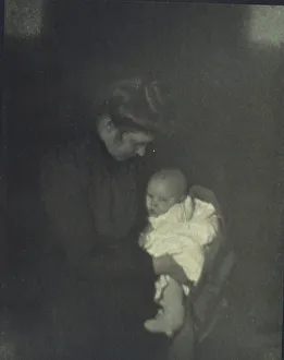 Platinum Prints 1900 Gmgpc Prints: Mother and child, c1900. Creator: Myra Albert Wiggins