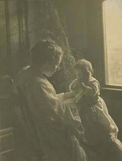 Platinum Prints 1900 Gmgpc Prints: Mother and child, c1900. Creator: Sarah J. Eddy