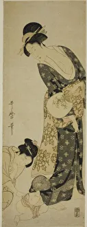 Transparent Prints: Mother and Child, Japan, c. 1800. Creator: Kitagawa Utamaro