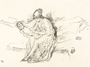 Rosenwald Collection Prints: Mother and Child, No. 4, 1891 / 1895. Creator: James Abbott McNeill Whistler
