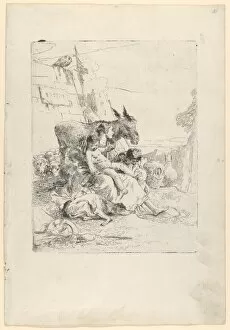 A Mother with two Children, from the Scherzi, ca. 1740. Creator