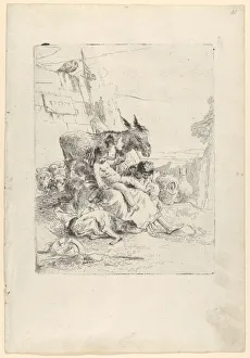 A Mother with two Children, from the Scherzi, ca. 1740. Creator A Mother with two Children, from the Scherzi, ca. 1740. Creator