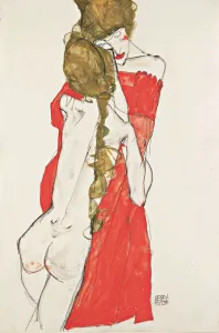 Mother and Daughter, 1913. Artist: Schiele, Egon (1890?1918)