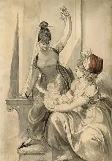 Fuessli Heinrich Prints: Mother and Her Family in the Country, 1806/07. Creator: Henry Fuseli