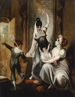 Maternity Gallery: A Mother with her Family in the Country, 1806-1807. Creator: Füssli (Fuseli)