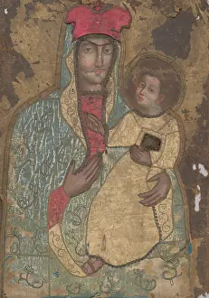 Satin Prints: Mother of God, 2nd half of 18th century. Creator: Unknown