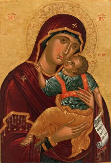 Crete Collection: The Mother of God Glycophilousa, between 1500 and 1520. Creator: Cretan School