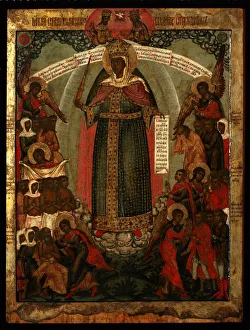 Hope Prints: The Mother of God Joy of All Who Sorrow, End of 17th cen Artist: Russian icon
