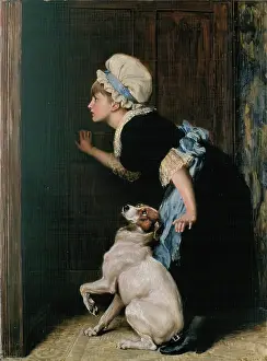 Doors Prints: Mother Hubbard, 1882. Creator: Briton Riviere